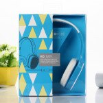 Wholesale High Quality Stereo Headphone with Mic TV09 (Blue)